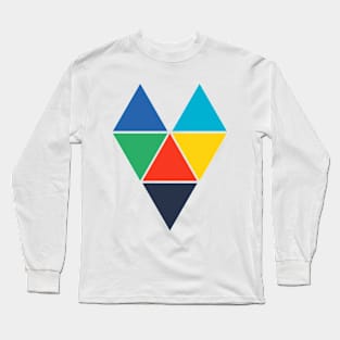 Triangle Heart Long Sleeve T-Shirt